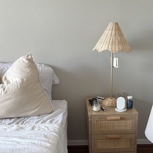 Lilian august rattan straw lamp